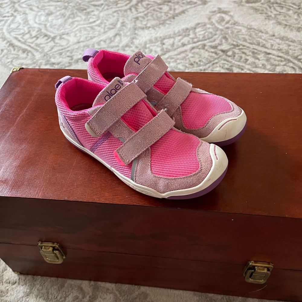 PLAE Ty Pink and Purple Kids Sneakers girls size 2 1/2 - Picture 4 of 8